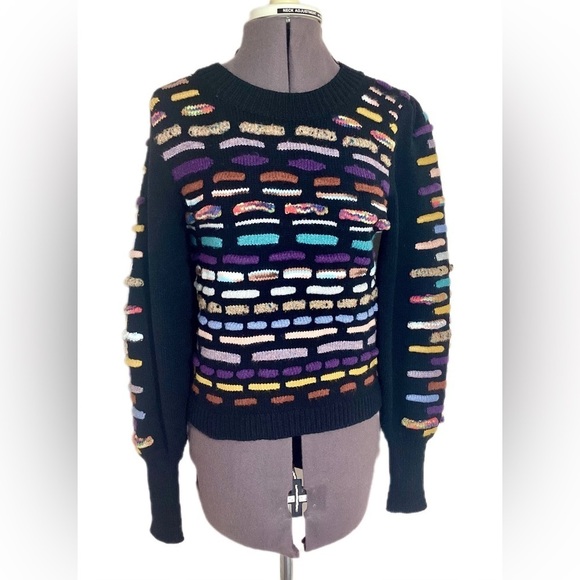 Allison NY 3D Knit Sweater XS/S Coogi Style - Picture 2 of 15